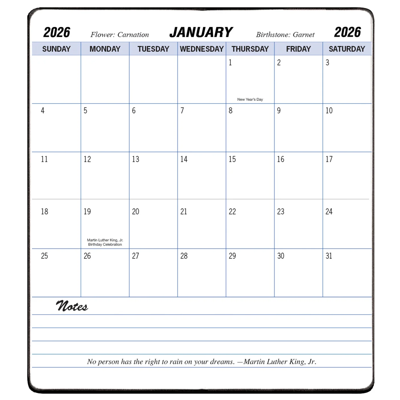 Payne Carriage 2026 Annual Pocket Monthly Planner - Image 4