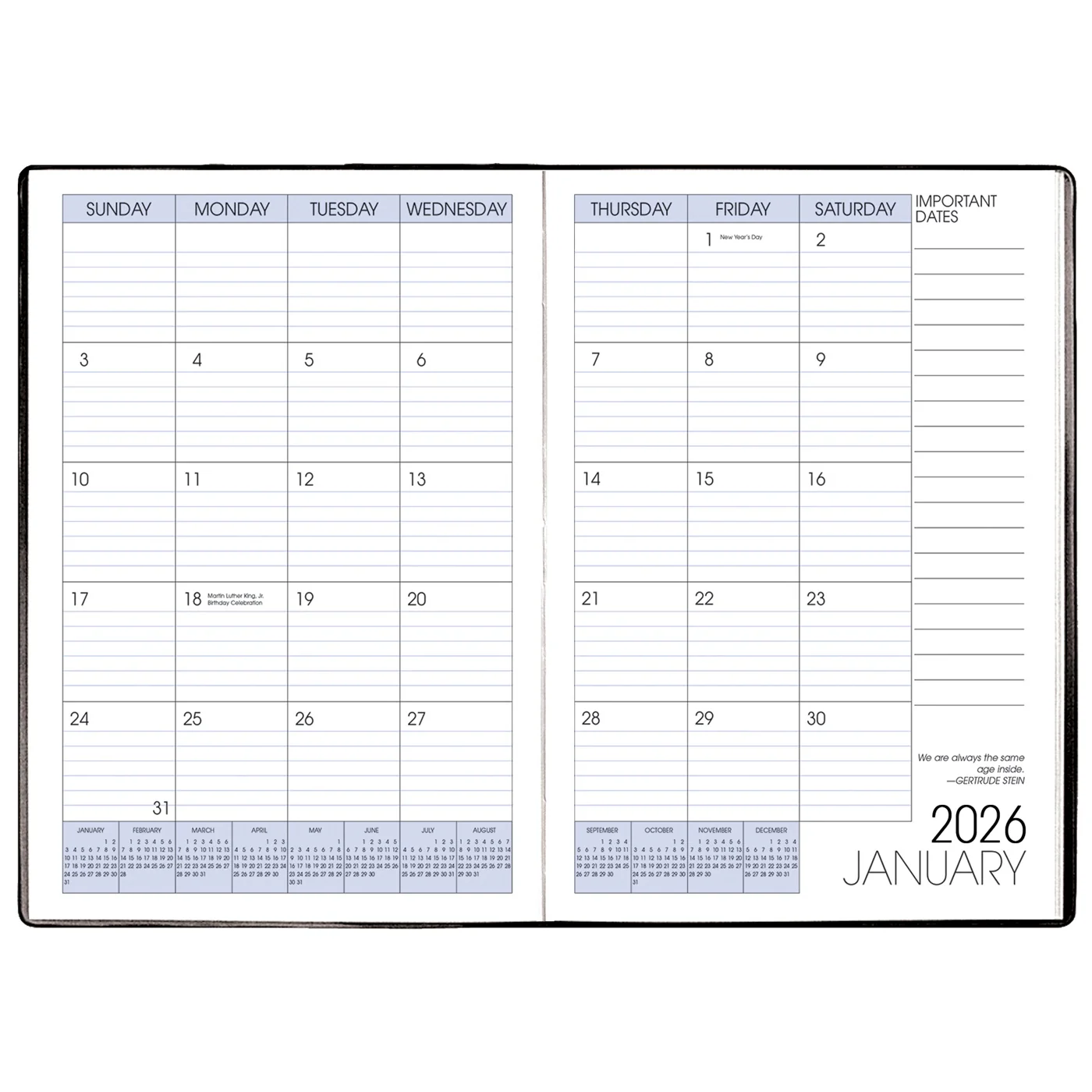 Payne Shimmer 2026 Annual 7" x 10" Monthly Planner - Image 4