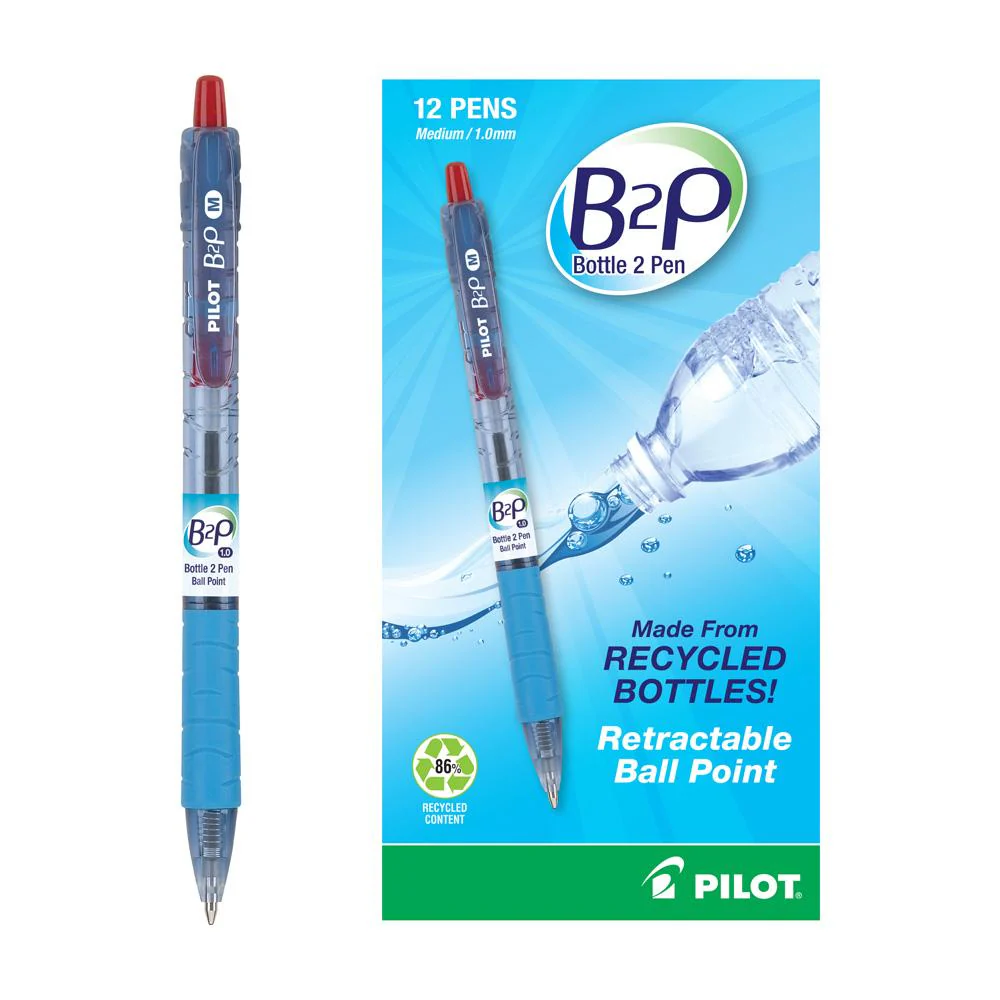 Pilot B2P 1mm Recycled Ballpoint Pen - Image 4