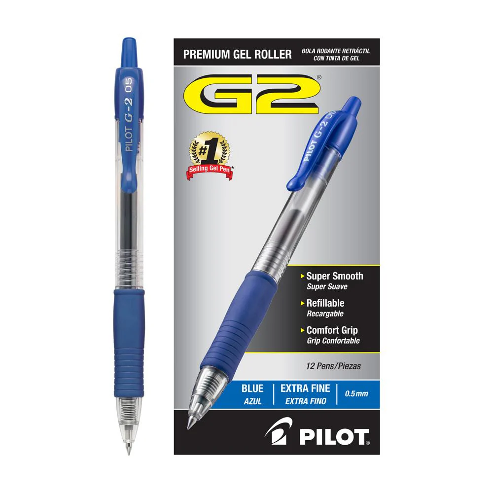 Pilot G2-5 Ultra Fine Point .5mm Retractable Gel Pen - Image 2