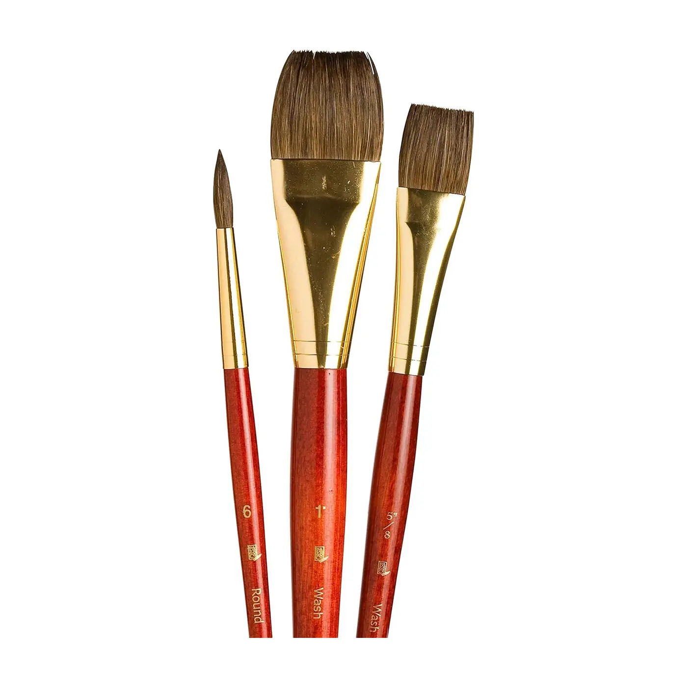 Princeton Value Flat/Wash Camel Brush Set 3 piece