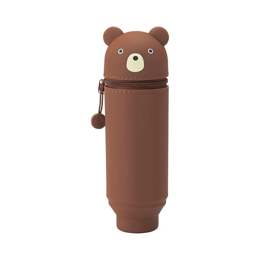 PuniLabo Brown Bear Stand Up Pen Case
