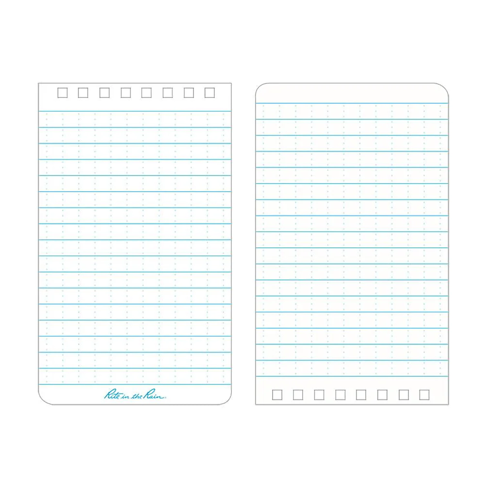 Rite in the Rain Yellow 3"x5" Top Spiral Memo Notebook 50ct - Image 4