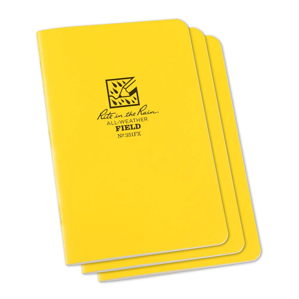 Rite in the Rain Yellow 4-5/8"x7-1/4" Stapled Field 24ct