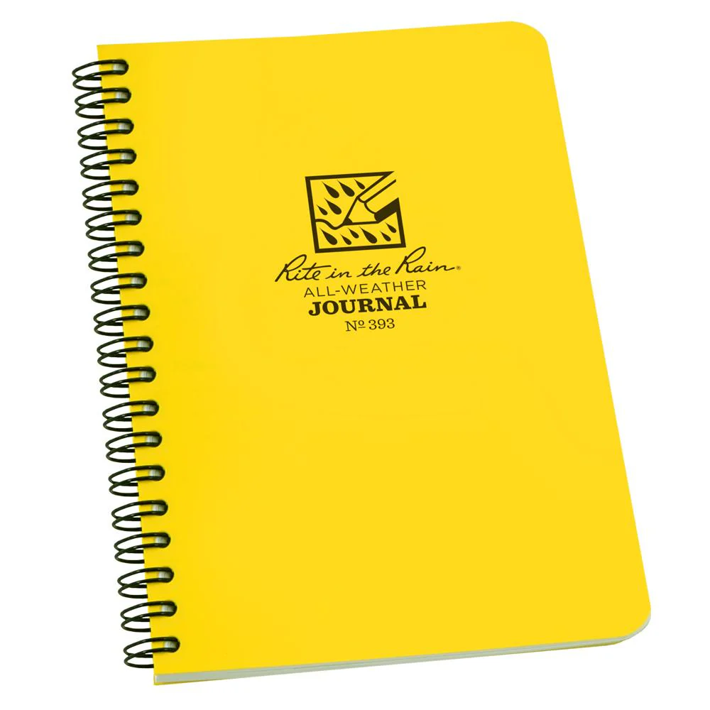 Rite in the Rain Yellow 4-7/8"x7" Side Spiral Notebook 32ct