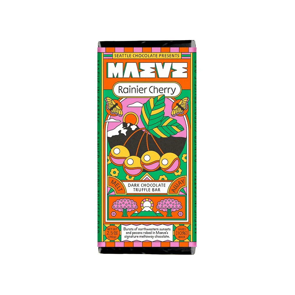 Maeve Seattle Chocolate Rainier Cherry Truffle Bar