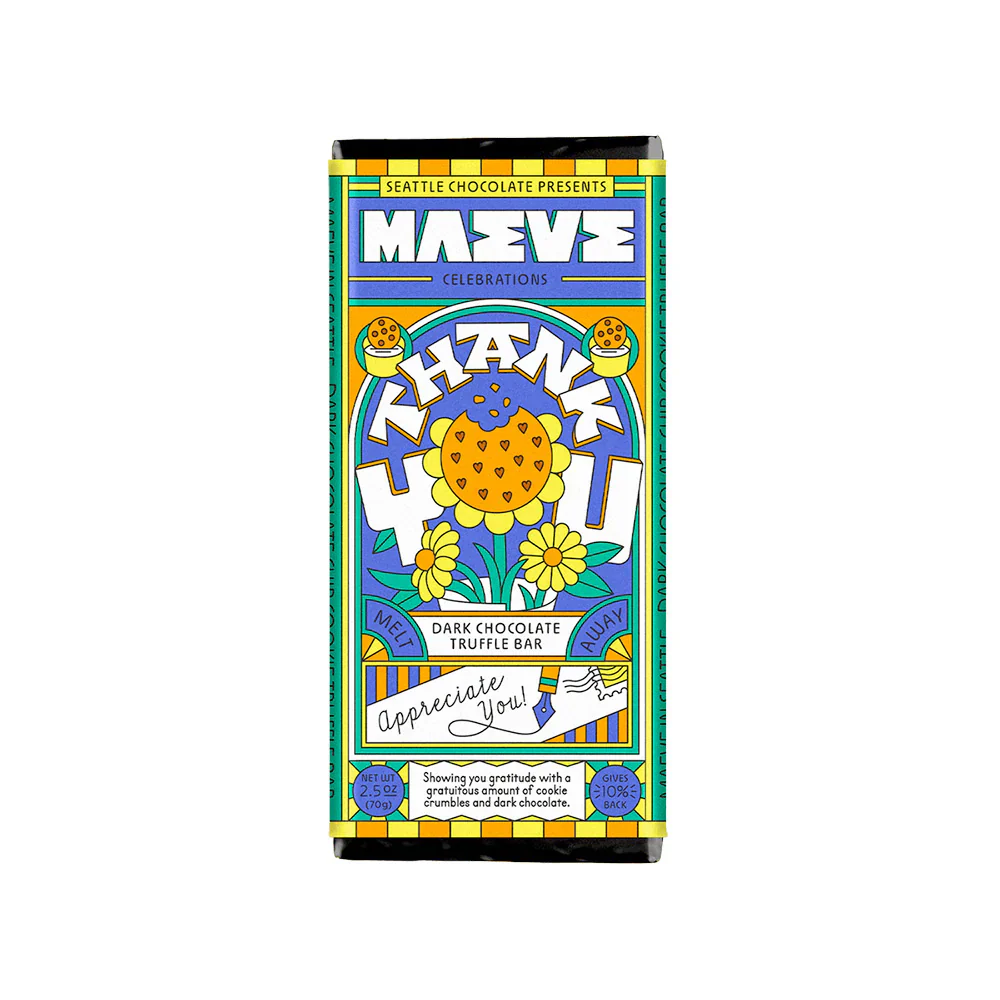 Maeve Seattle Chocolate Thank You Truffle Bar