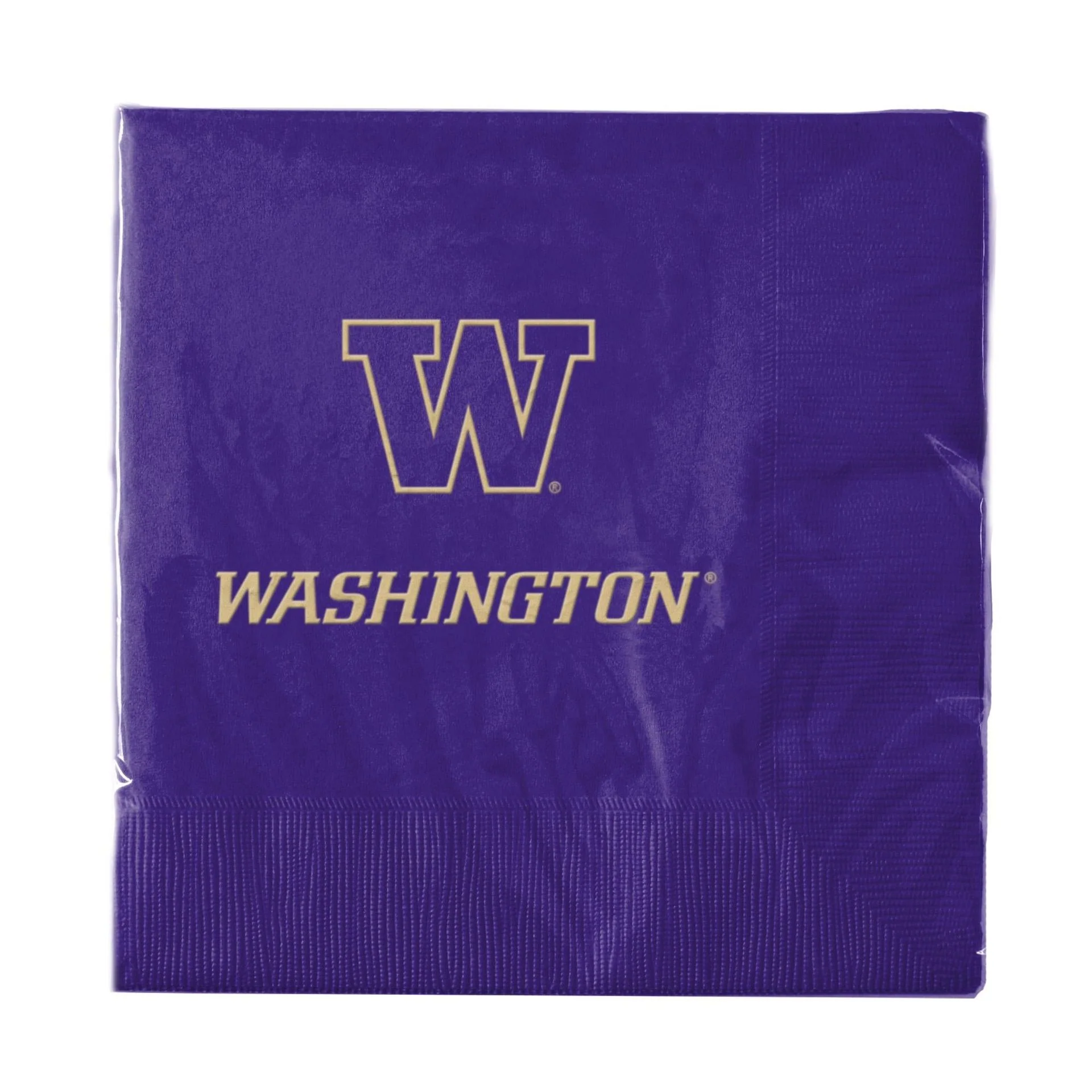 Spirit Products Purple W Washington Lunch Napkins 25pk