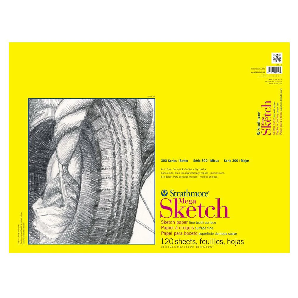 Strathmore 18"x24" 300 Series Wire Bound Sketch Pad 30 Sheet
