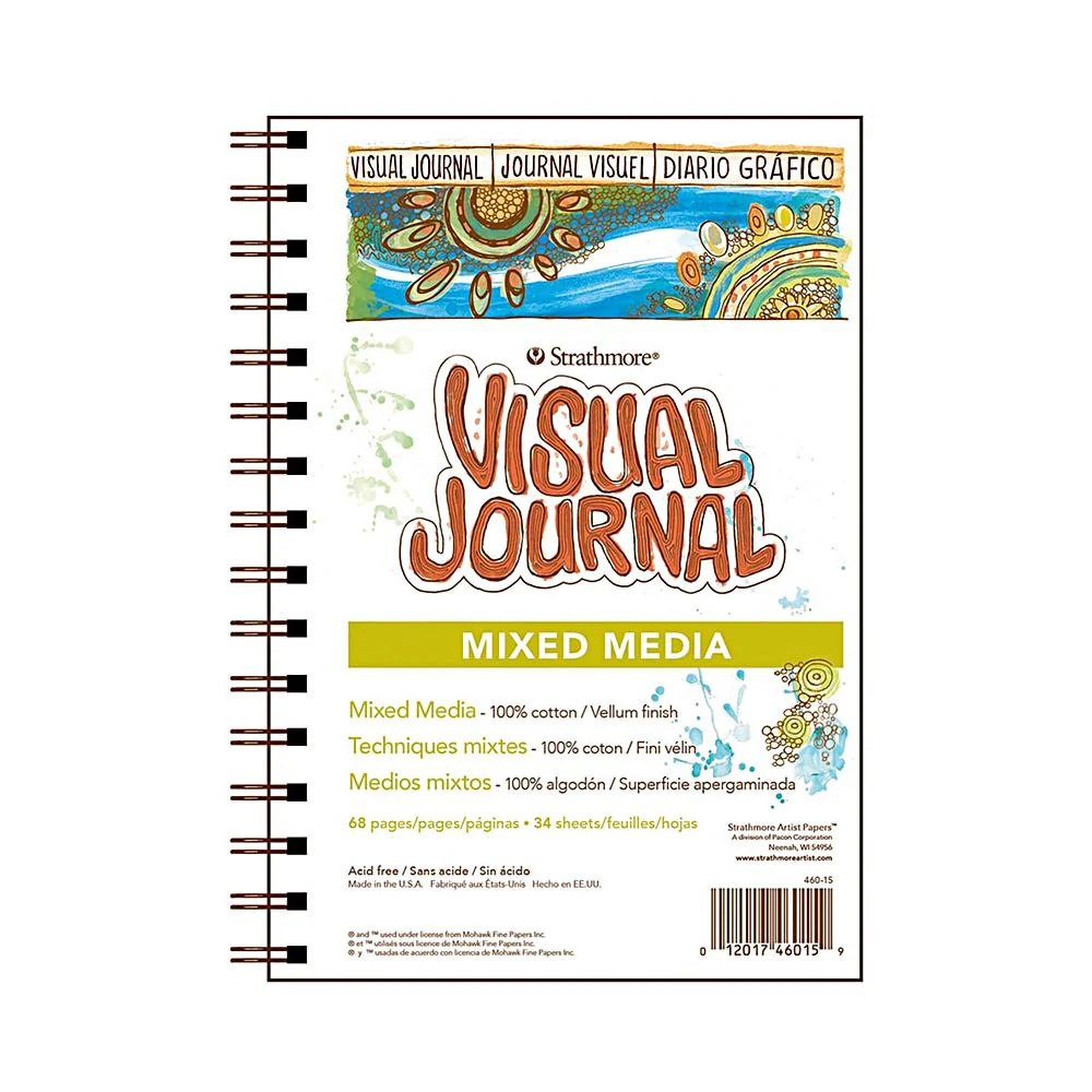 Strathmore 8"x5.5" Visual Journal Wire Bound Mixed Media