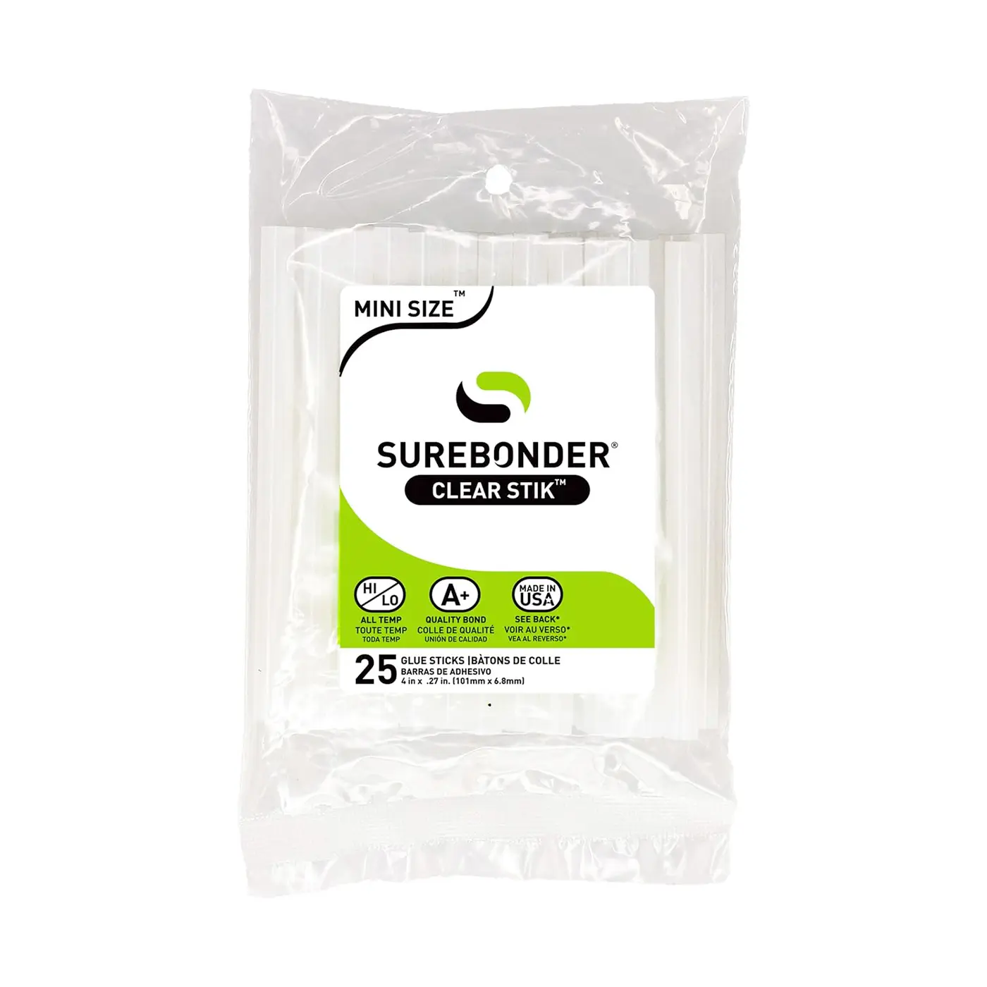 Superbonder 4"x.27" All Purpose Mini Glue Sticks 25 Pack