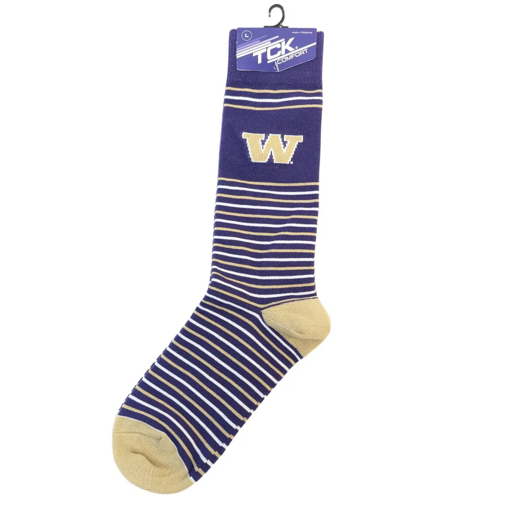 TCK Striped Purple and Gold W Dress Socks - Image 2