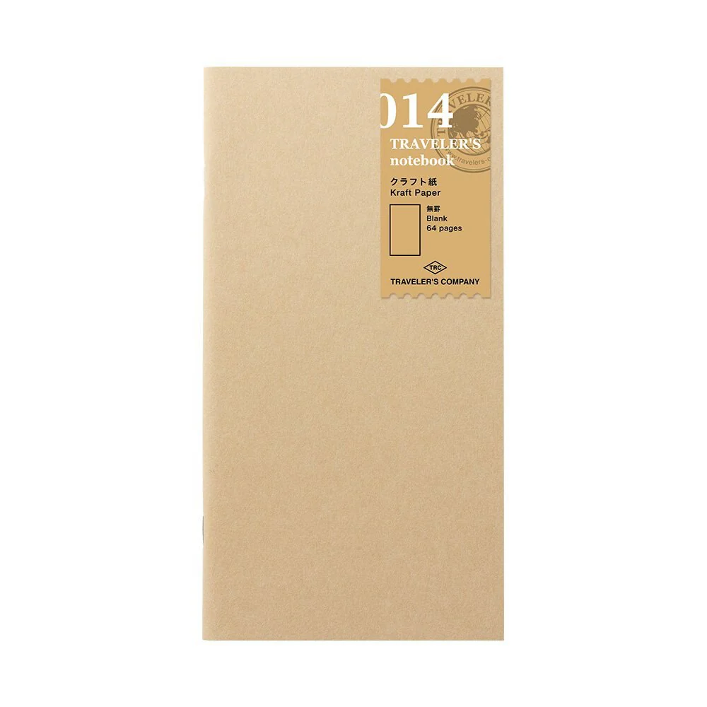 Traveler's Company Regular 014 Blank Kraft Paper Notebook Refill 64ct - Image 2