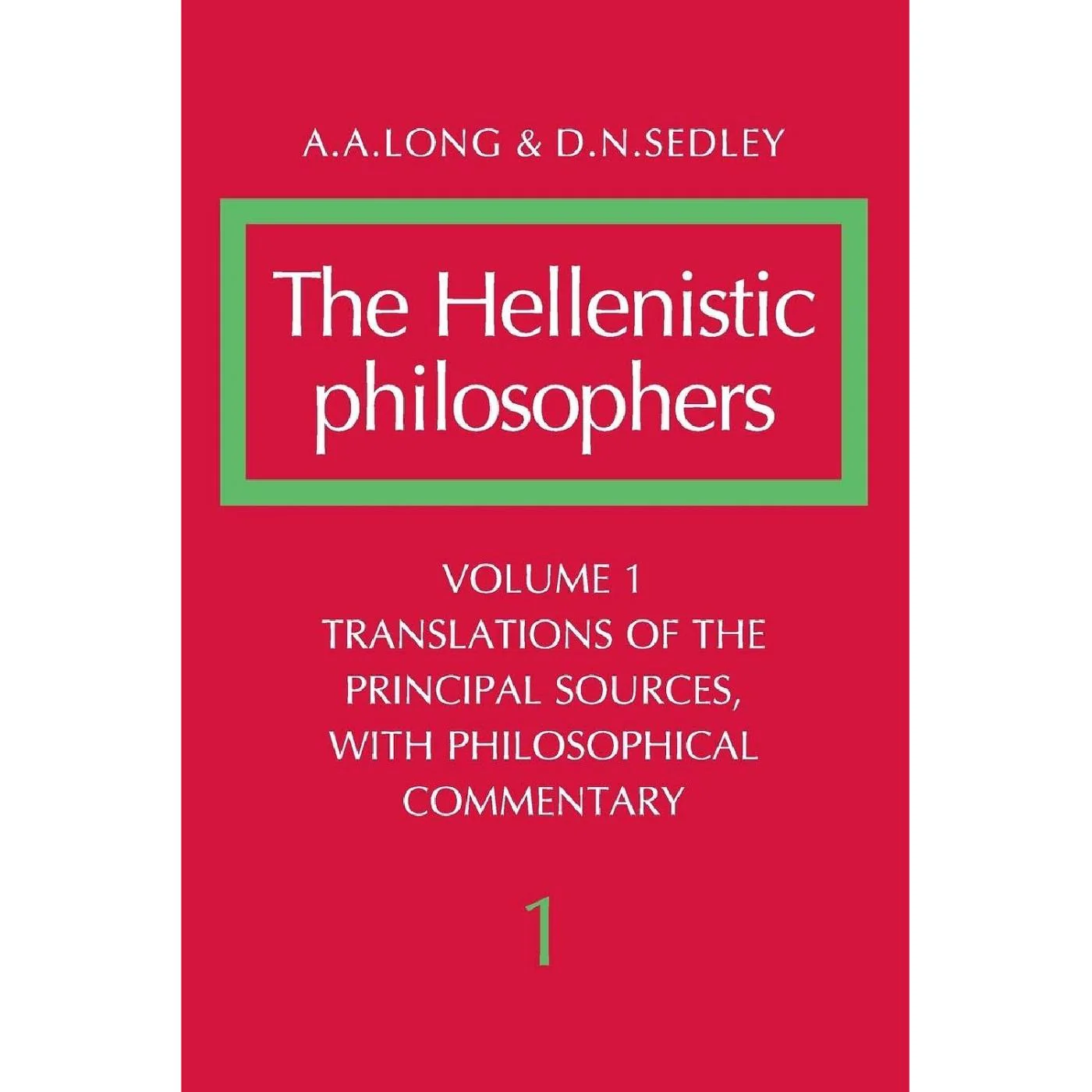 v.1 The Hellenistic Philosophers