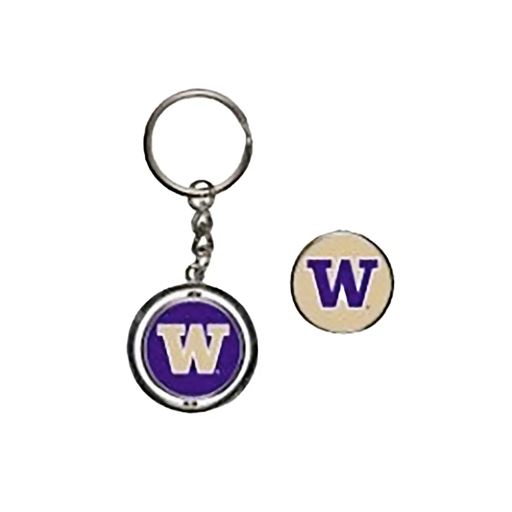 Wincraft Purple Gold W Spinner Key Chain